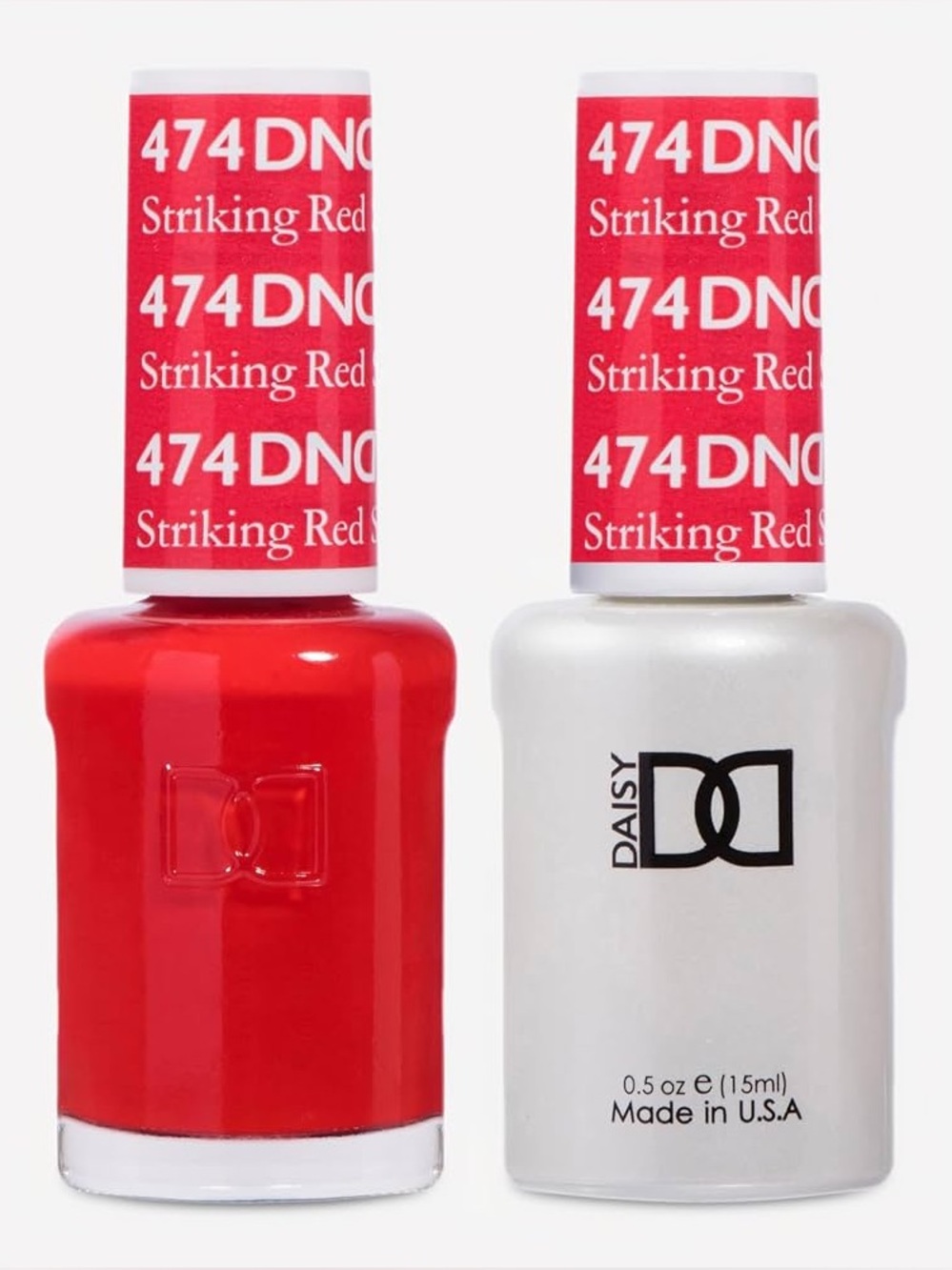 DND Striking Red #474, Gel Nail Polish Duo